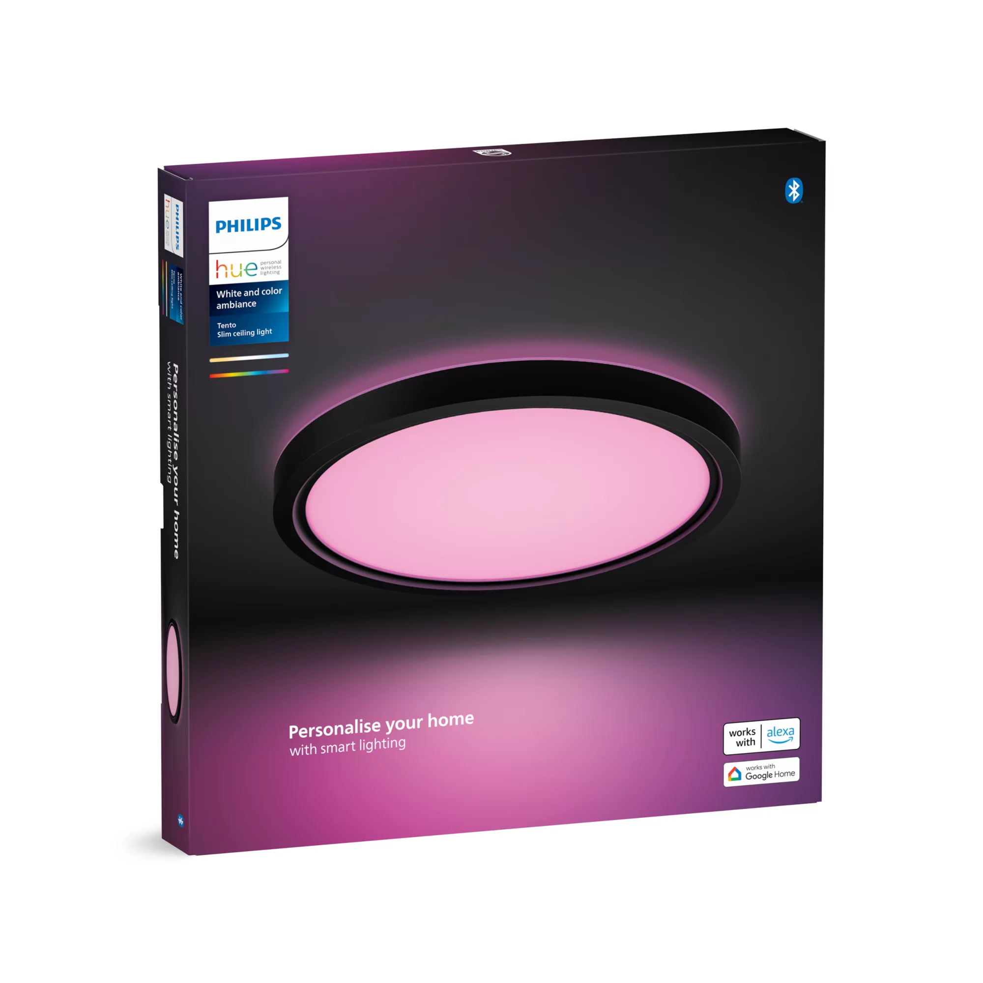 Philips by Signify Philips Hue White and colour ambience Tento round WCA LED ceiling panel – image 4