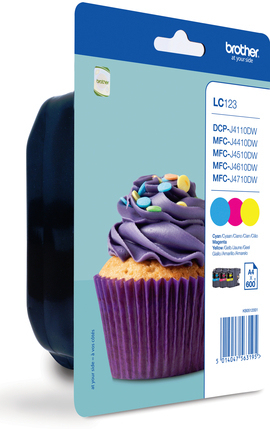 Brother LC-123 ink cartridge 3 pc(s) Original Cyan, Magenta, Yellow – image 2