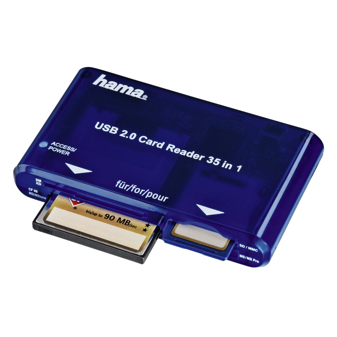 Hama 0055348 card reader USB 2.0 Blue – image 2