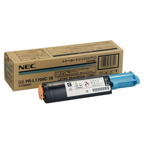 NEC PR-L1700C-18 toner cartridge 1 pc(s) Original Cyan