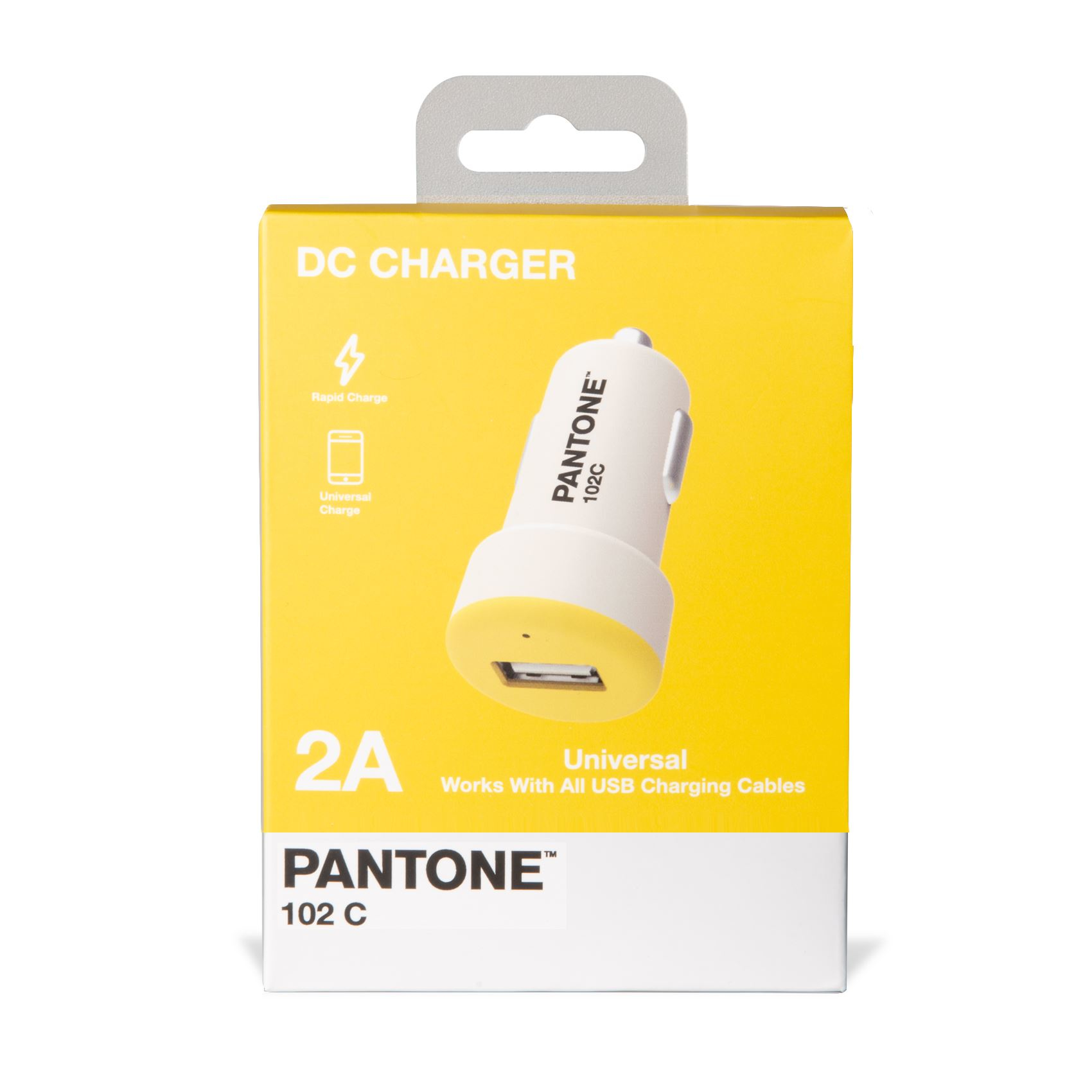 Celly PT-DC1USBY mobile device charger Universal White, Yellow Cigar lighter Auto – image 2