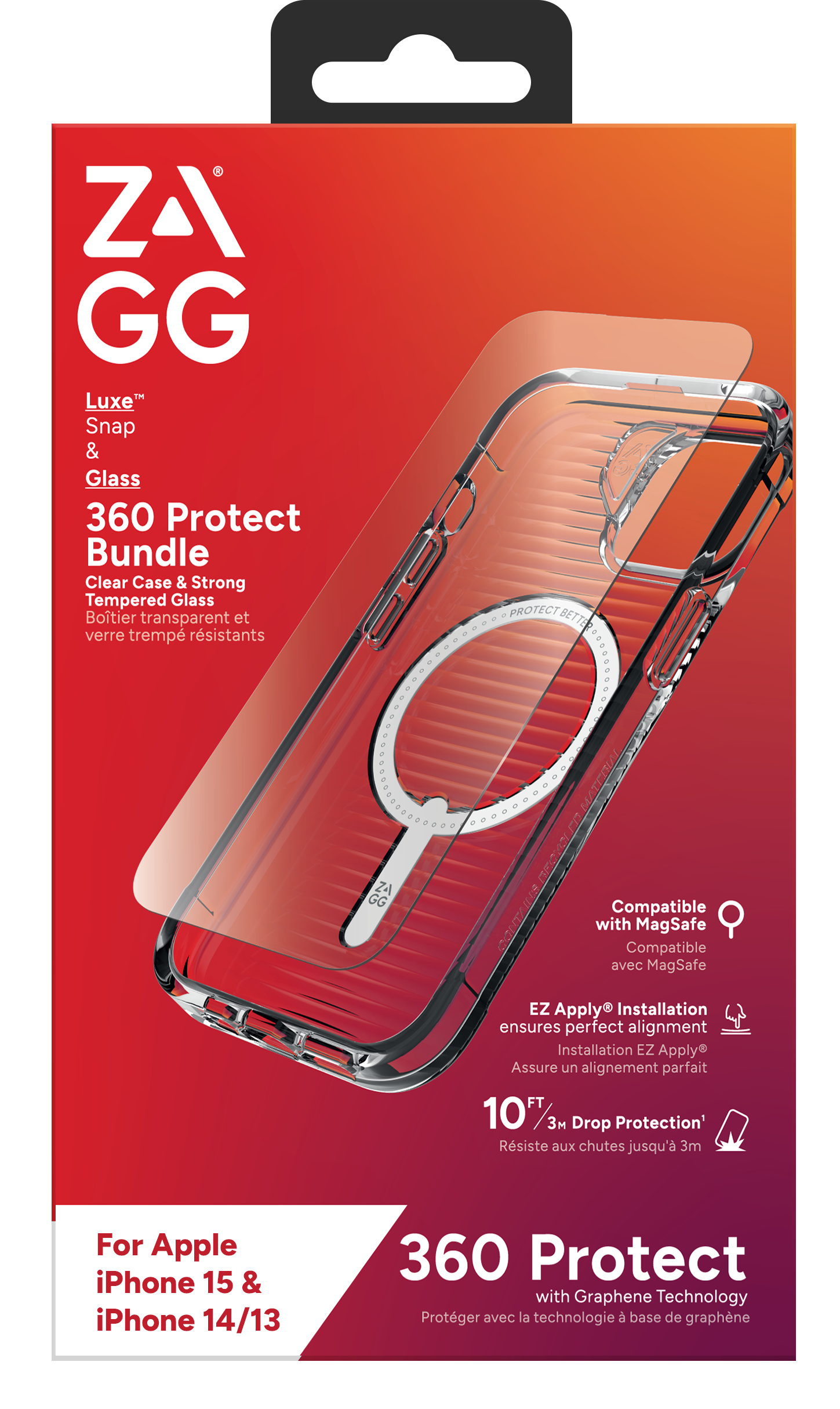 ZAGG Bundle Luxe SNAP PCR IS Glass Apple iPhone 15 Clear – image 3