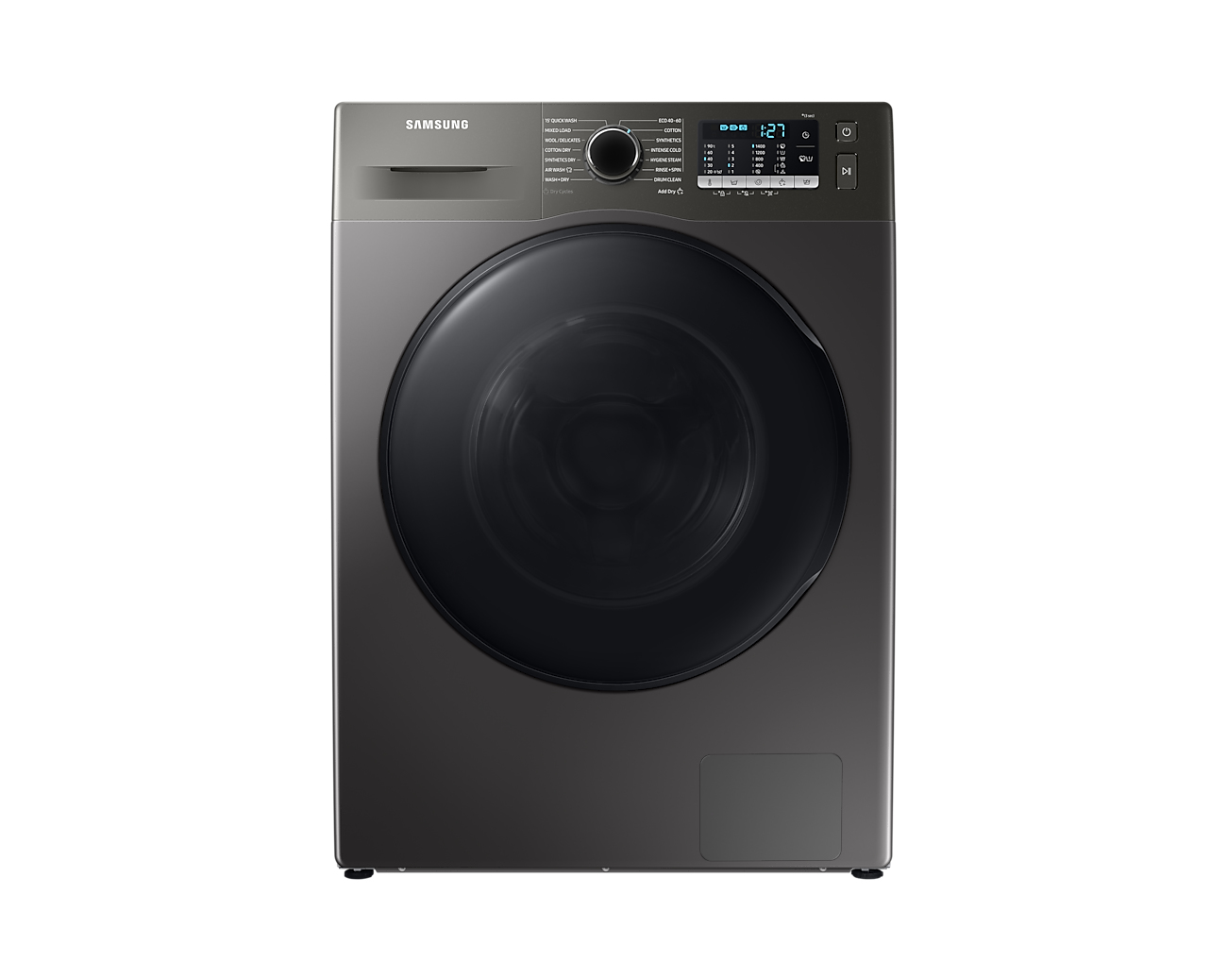 Samsung WD90TA046BX washer dryer Freestanding Front-load Silver