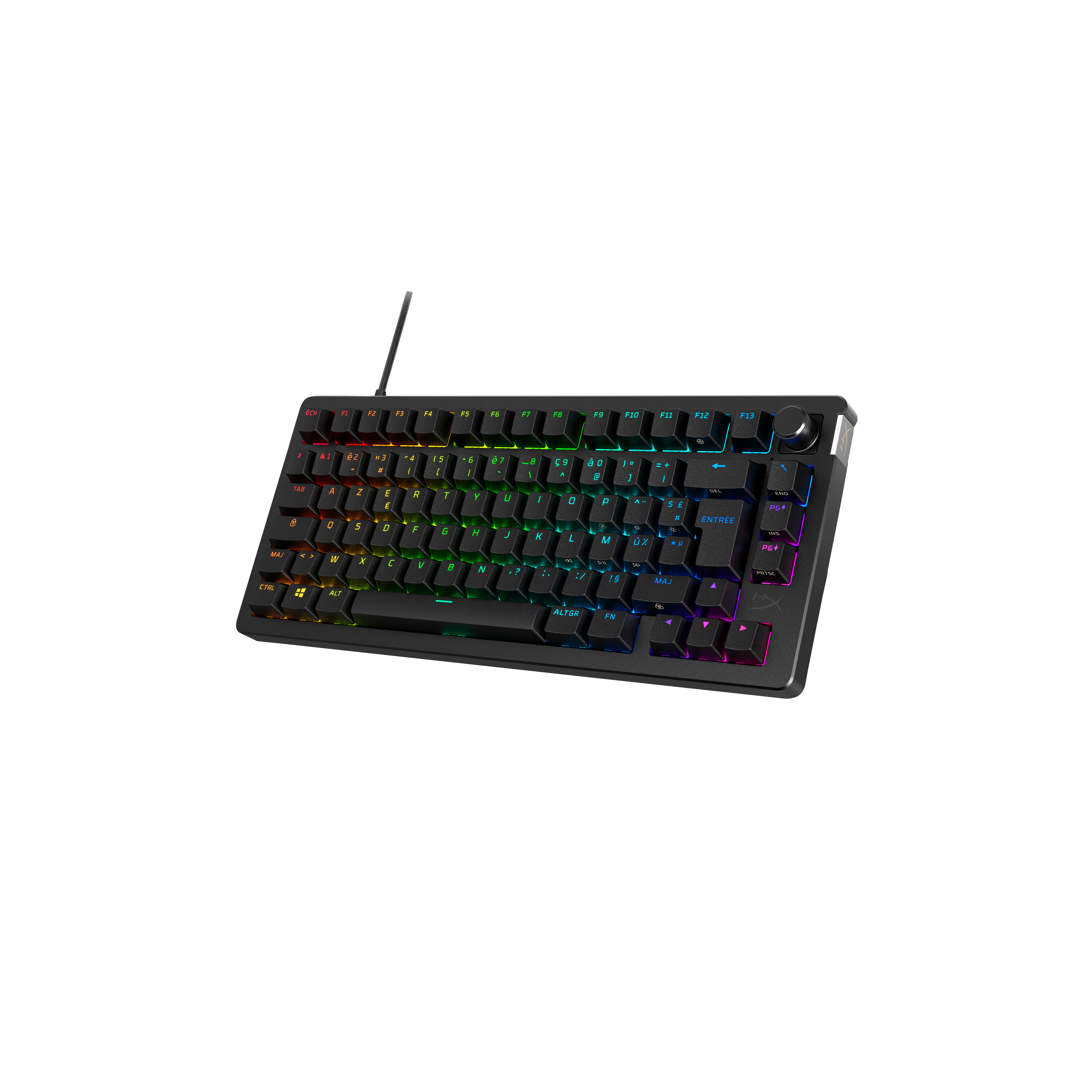 HyperX Alloy Rise 75 - Gaming Keyboards. Keyboard form factor: 75%, Connectivity technology: Wired, Device interface: USB,