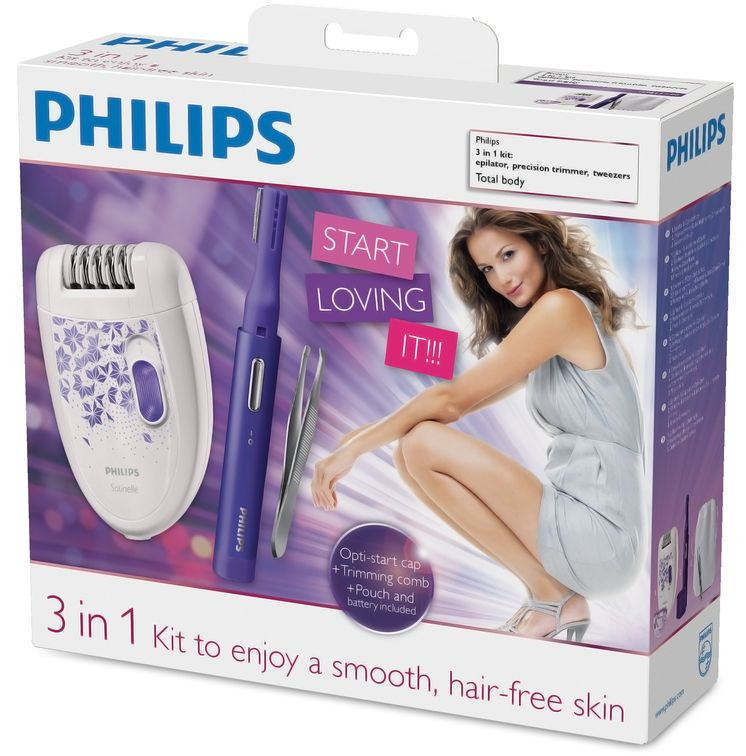 Philips HP6543/30 epilator 1 tweezers Purple, White – image 2
