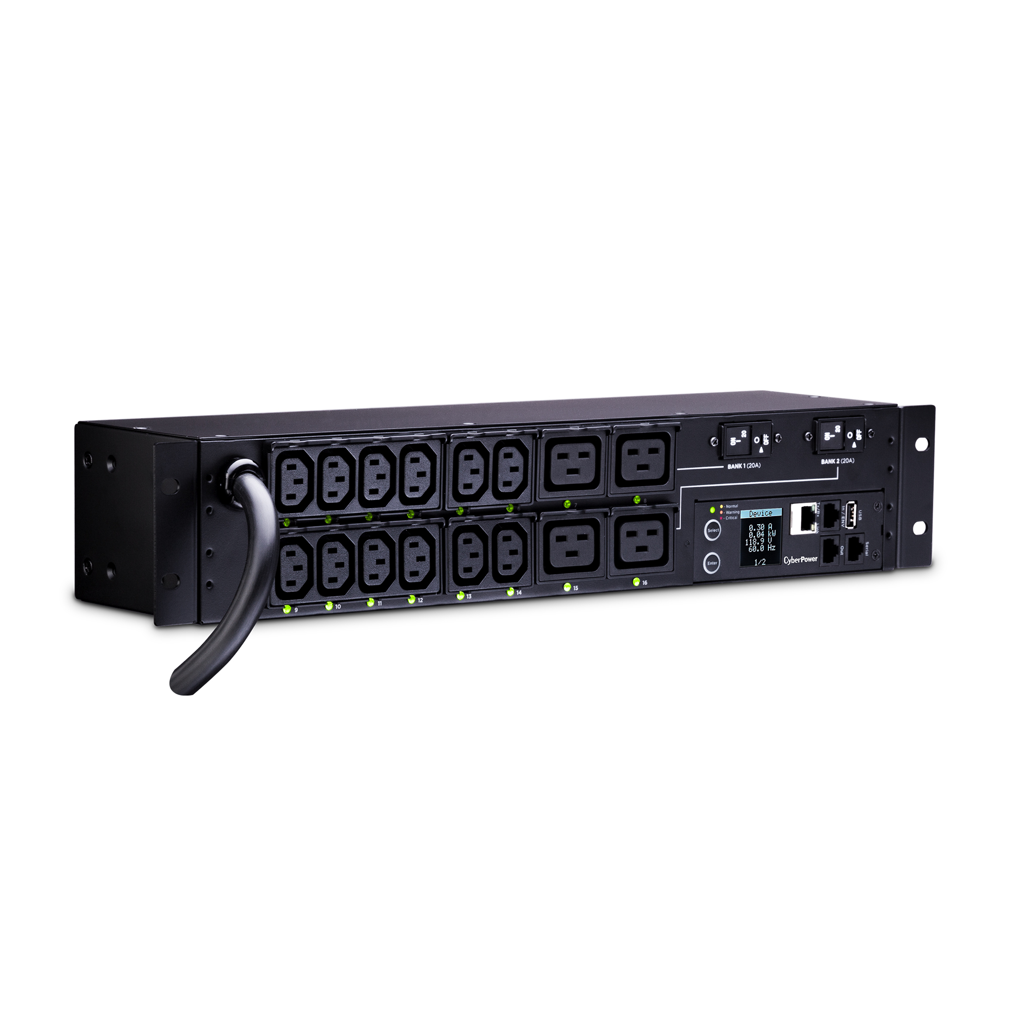 CyberPower PDU41008 power distribution unit (PDU) 16 AC outlet(s) 2U Black – image 3
