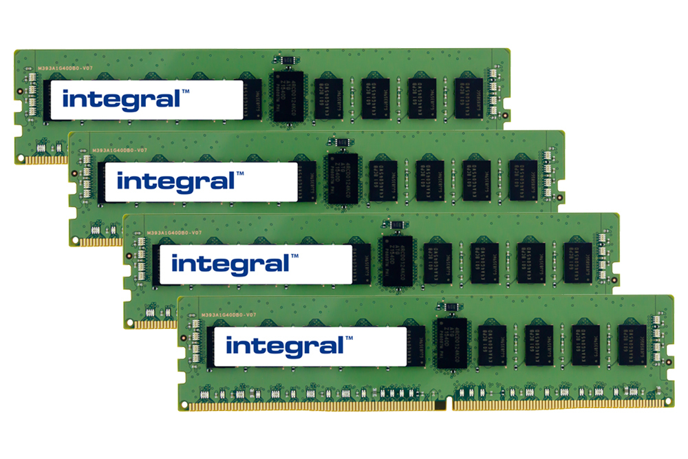 Integral 32GB (4X8GB) SERVER RAM MODULE DDR4 2400MHz REGISTERED ECC SINGLE RANK X4 DIMM KIT OF 4 EQV. TO 7117239 FOR FUJITSU