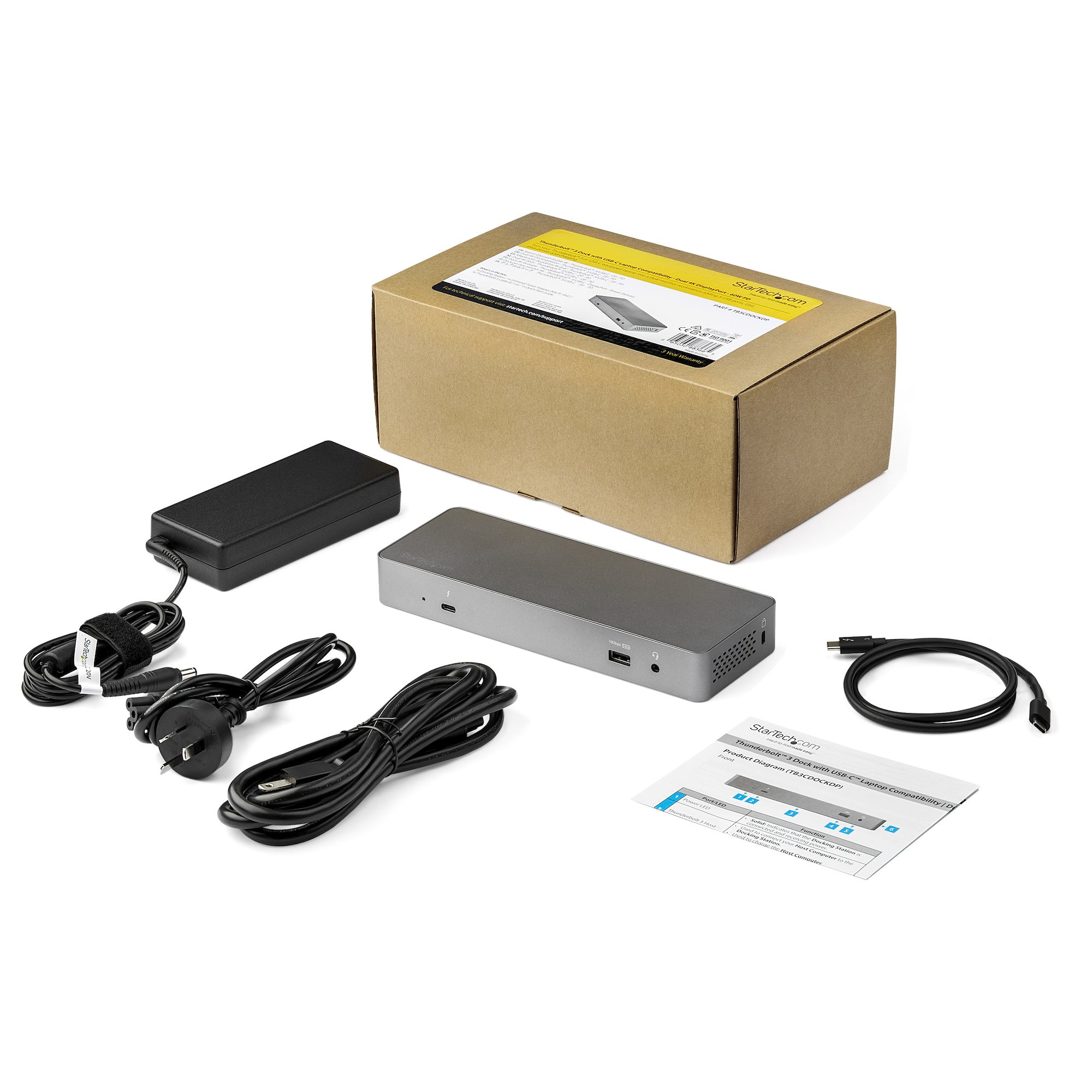 StarTech.com Universal Thunderbolt 3 Dock with USB-C Host Compatibility - Dual Monitor 4K – image 6