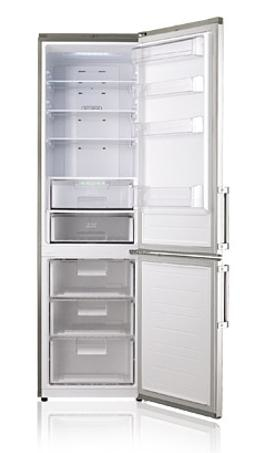 LG GB5240AVCW fridge-freezer Freestanding Platinum – image 2