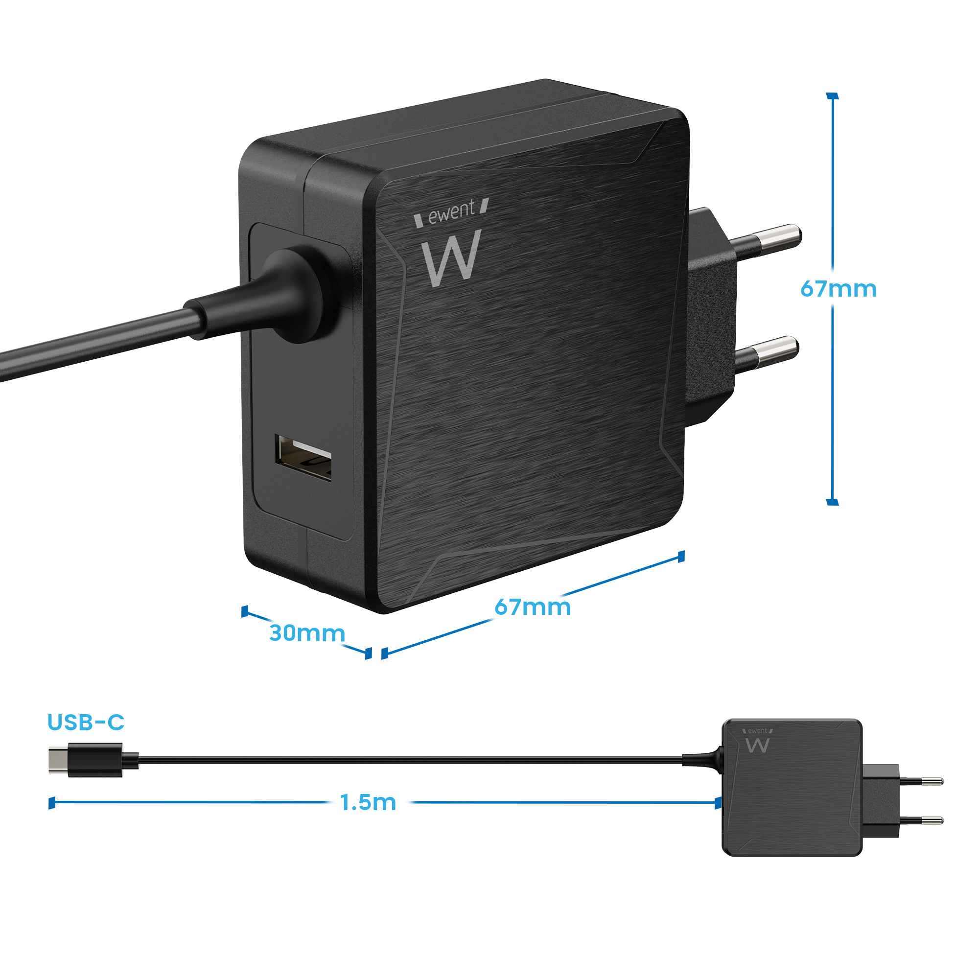 Ewent EW3978 mobile device charger Laptop Black AC Fast charging Indoor – image 9