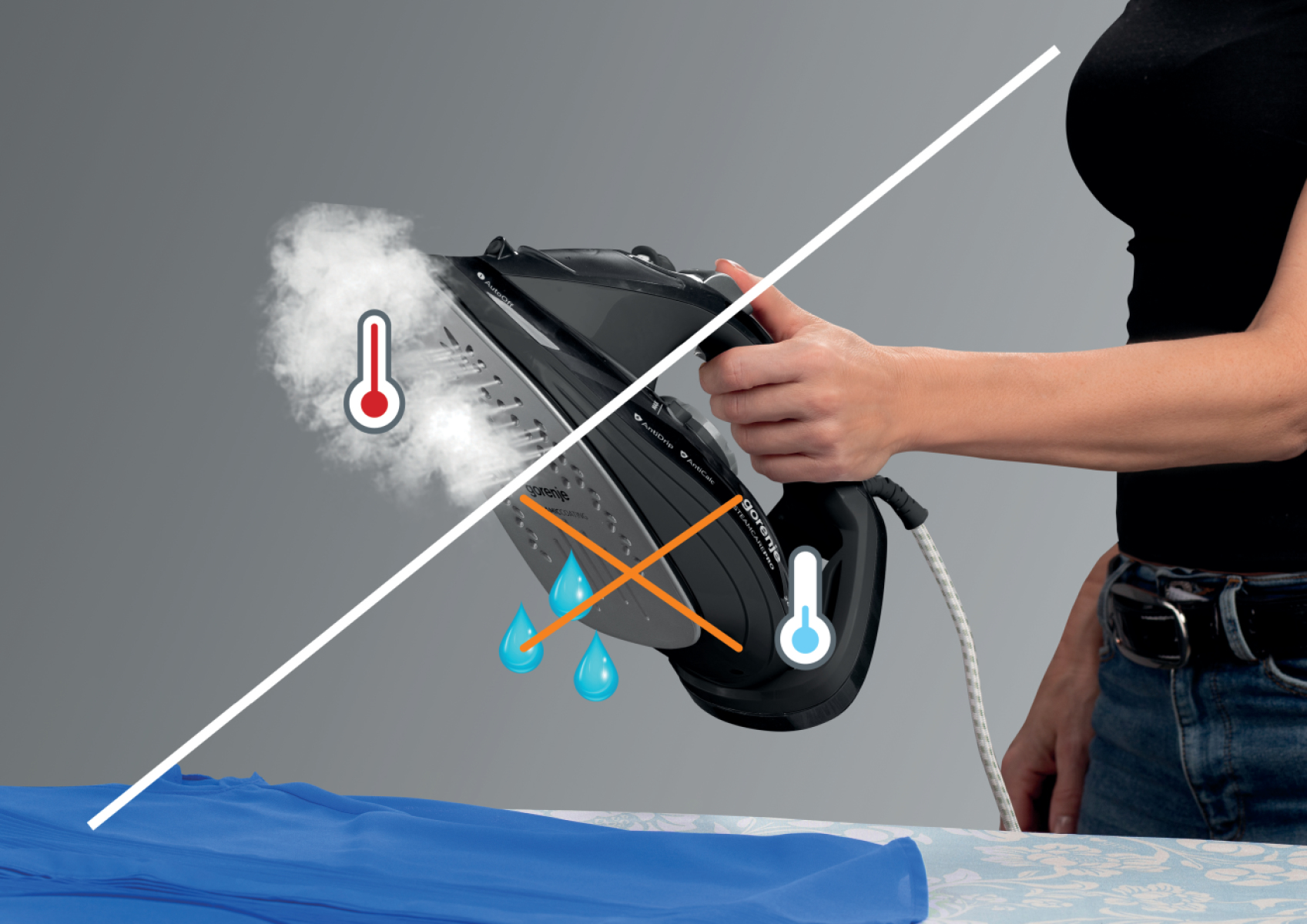 Gorenje SIH2600BKG Steam iron Ceramic soleplate – image 7