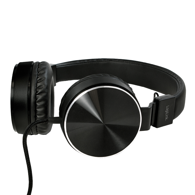 LogiLink HS0049BK headphones/headset Wired Head-band Calls/Music Black – image 2