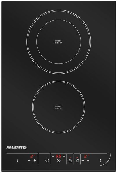 Rosieres RDVE342 hob Black Built-in Ceramic hob 2 zone(s)