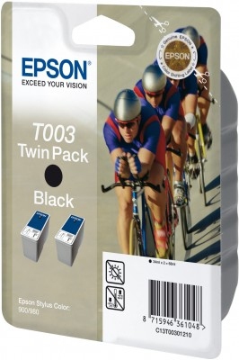 Epson Cyclist Twinpack Black T003
