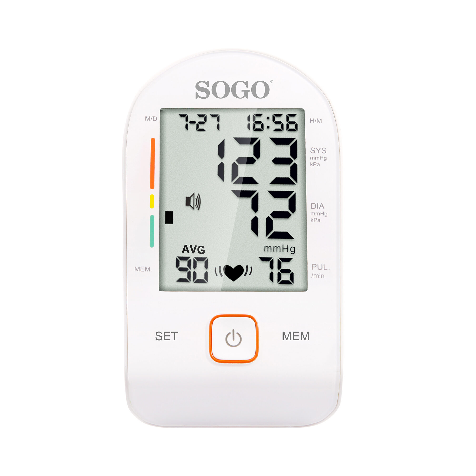 Sogo TEN-SS-14075W Otomatik Üst Kol Dijital Tansiyon Aleti, Beyaz