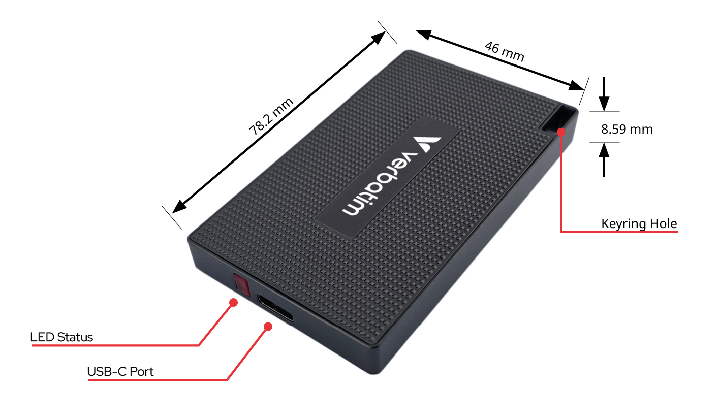 Verbatim Metal Mini SSD USB-C 3.2 Gen 2 1 TB image 3