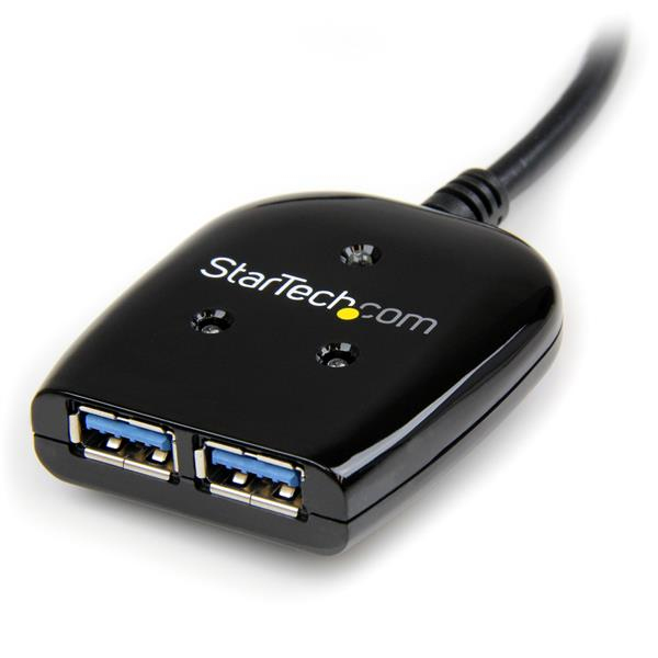 StarTech.com 2 Port USB 3.0 Hub - SuperSpeed Compact Black – image 2
