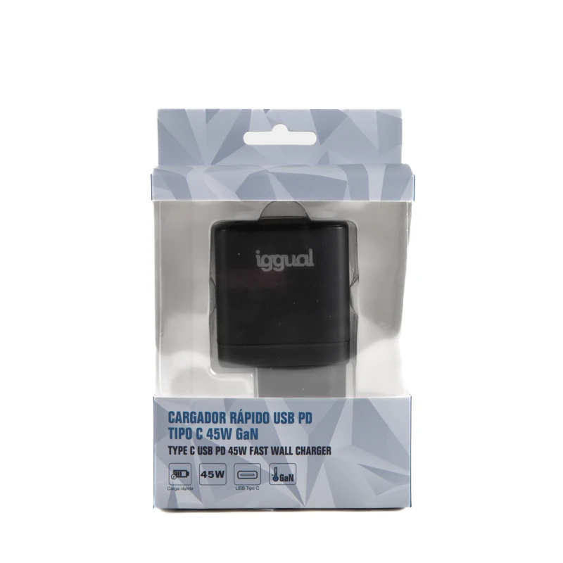 iggual IGG318430 mobile device charger Mobile phone, Power bank, Smartphone, Smartwatch, Tablet Black AC Fast charging Indoor – image 5