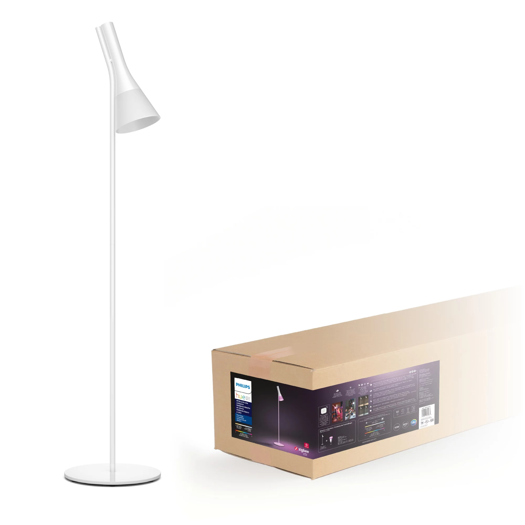 Philips by Signify Philips Hue White and colour ambience 4300431U7 Smart pedestal/post lighting Bluetooth/Zigbee