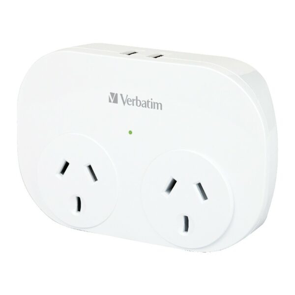Verbatim Dual USB Surge Protected with Double Adaptor – image 3