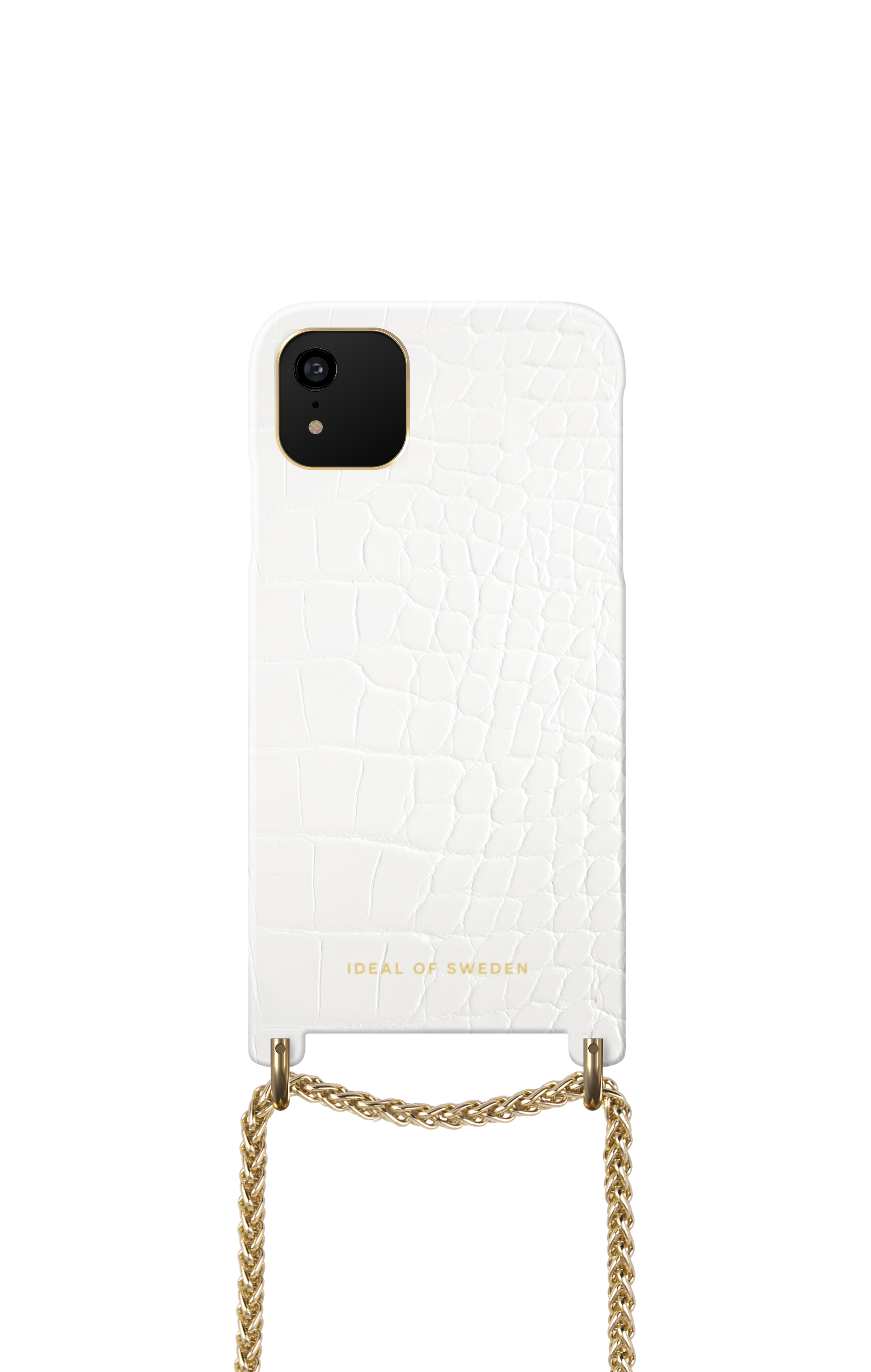 iDeal of Sweden Lilou Necklace Case White Croco iPhone 11/XR – image 4