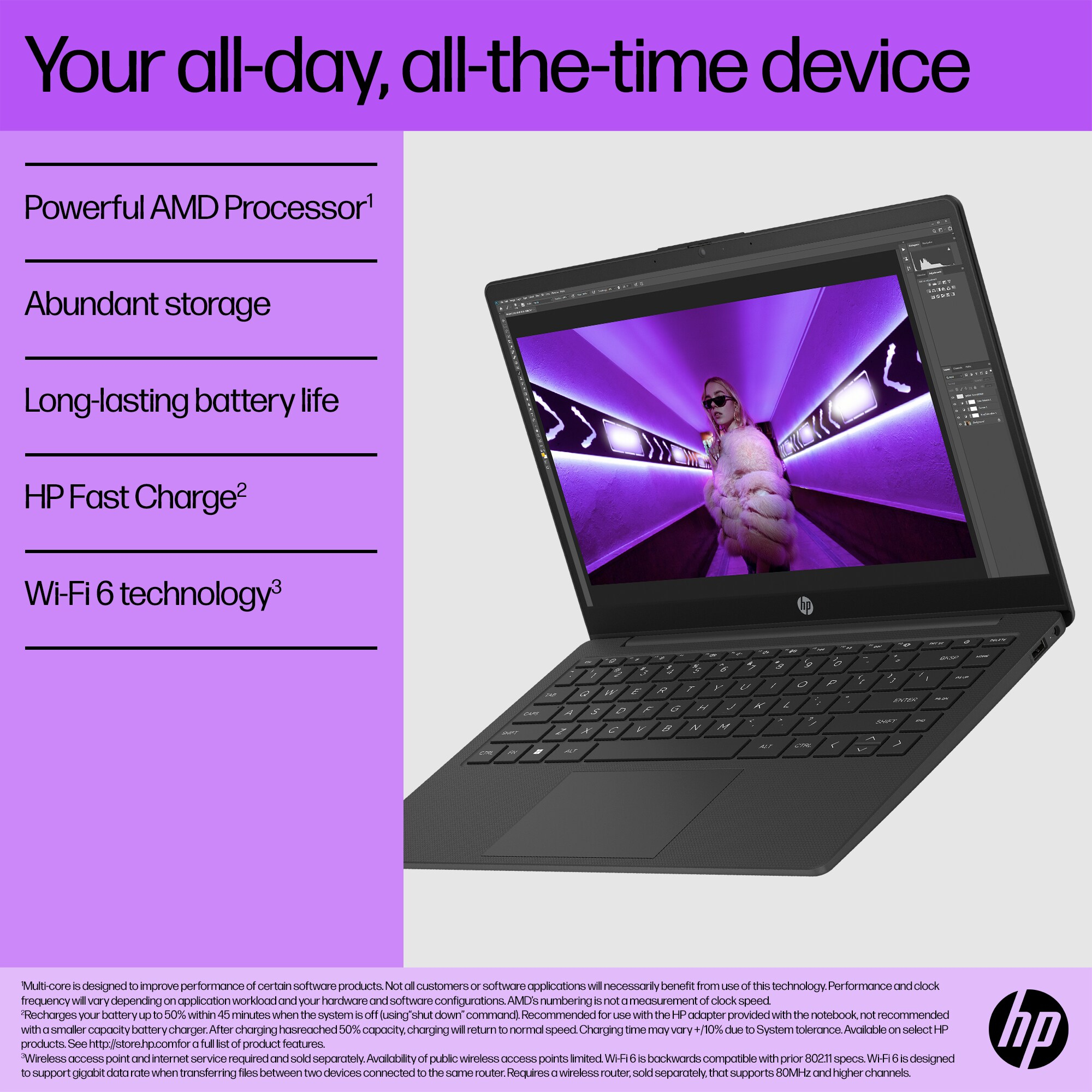 HP 14-em0001na AMD Ryzen™ 3 7320U Laptop – image 8