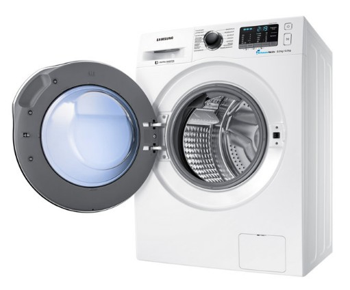 Samsung WD72J5400AW/EG washer dryer Freestanding Front-load Blue, White – image 3