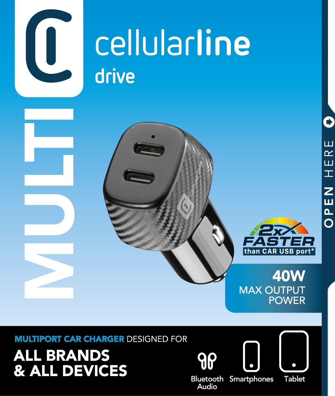 Cellularline Car Multipower DUO - iPhone, Samsung, Xiaomi, Oppo and other Smartphones and Tablets – image 2
