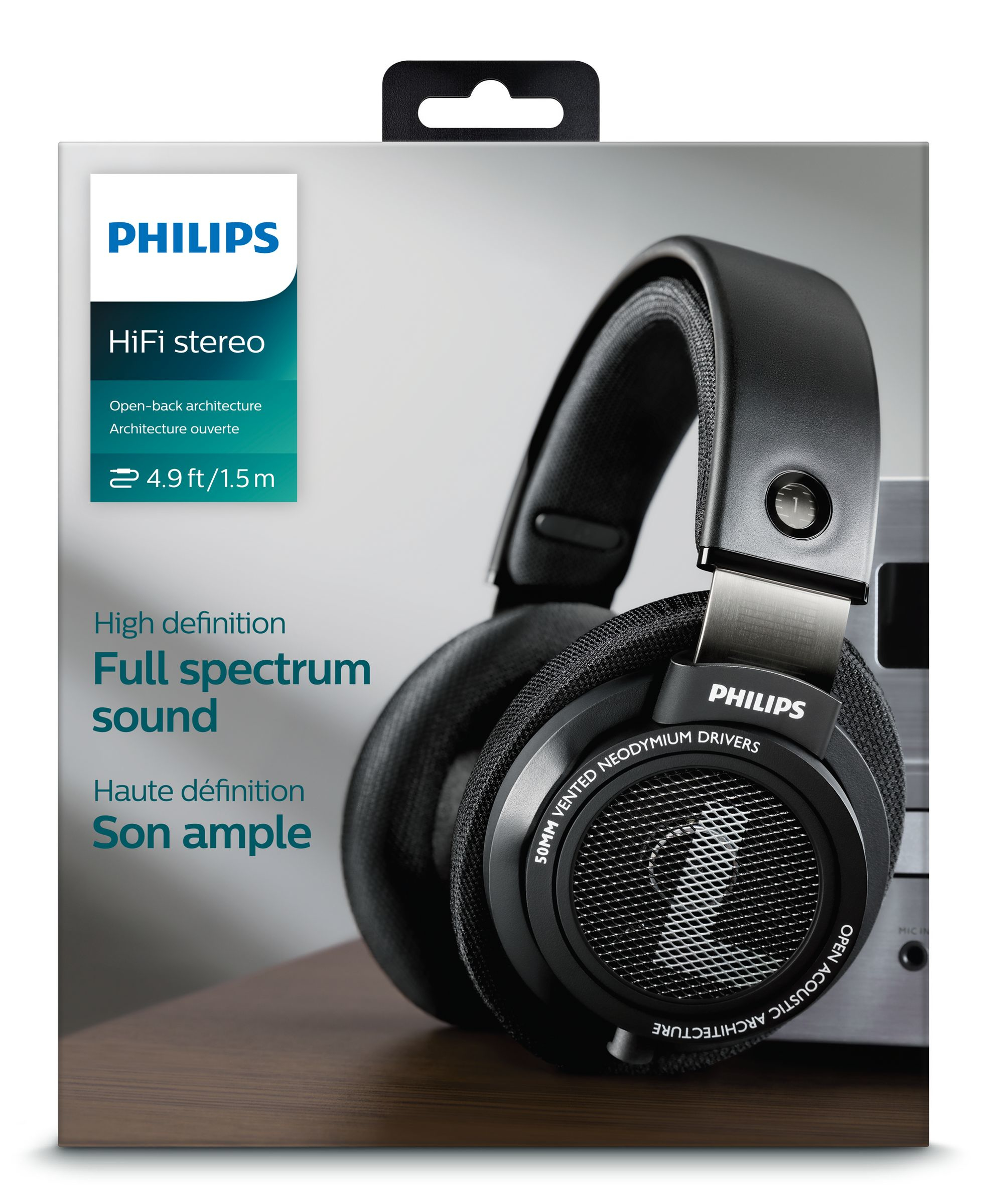 Philips SHP9500S/27 headphones/headset Wired Head-band Black – image 2