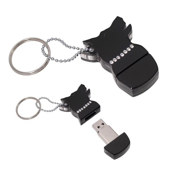 Nilox SWAROVSKY PEN DRIVE 1GB BLACK DOG – image 1