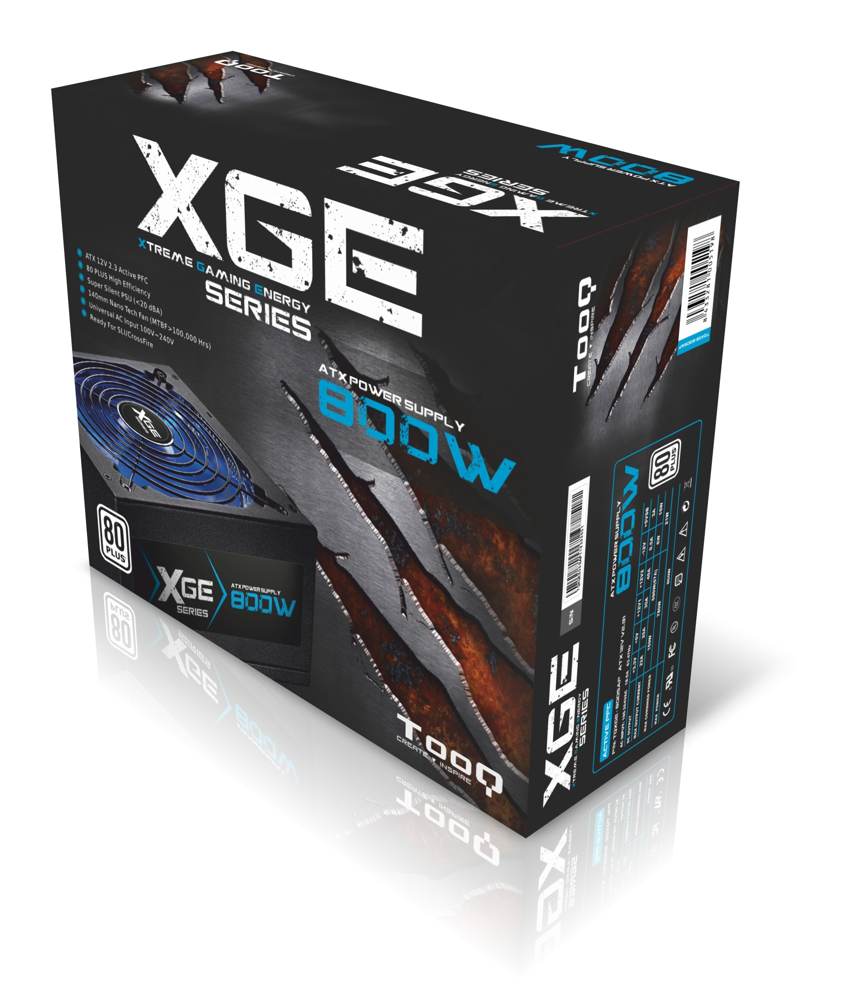 TooQ TQXGE-800SAP power supply unit – image 3