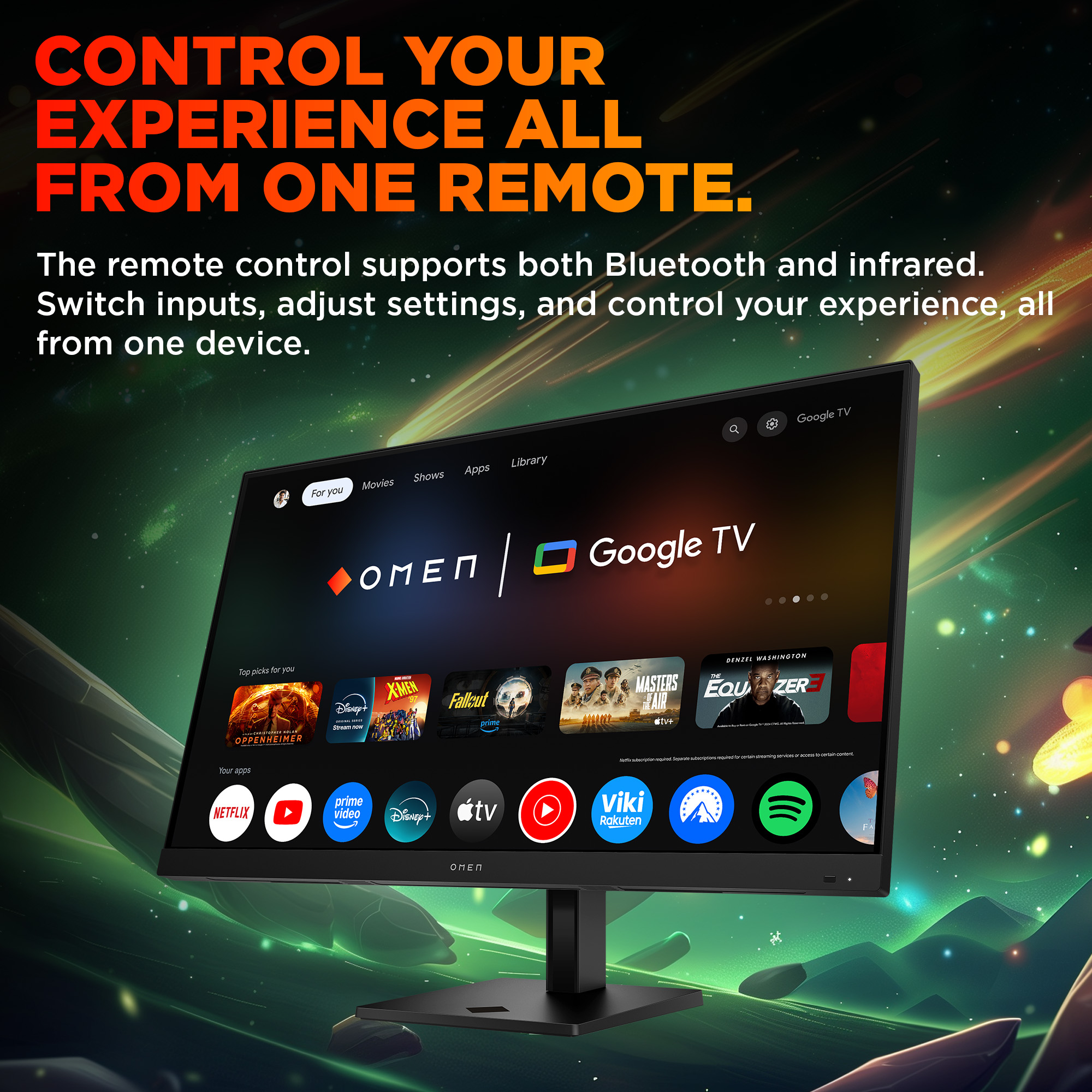OMEN by HP 31.5 inch UHD 144Hz Smart Gaming Monitor – OMEN 32x image 15