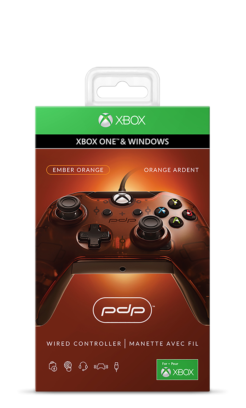 PDP 048-082-EU-OR Gaming Controller Black, Orange USB Gamepad Analogue / Digital PC, Xbox One – image 4