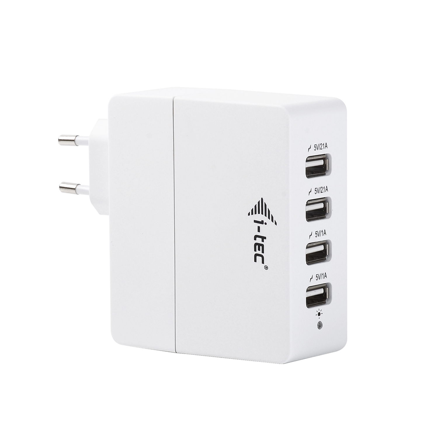 i-tec CHARGER4 mobile device charger Digital camcorder, GPS, Mobile phone, MP3, Smartphone, Tablet White AC Indoor – image 1
