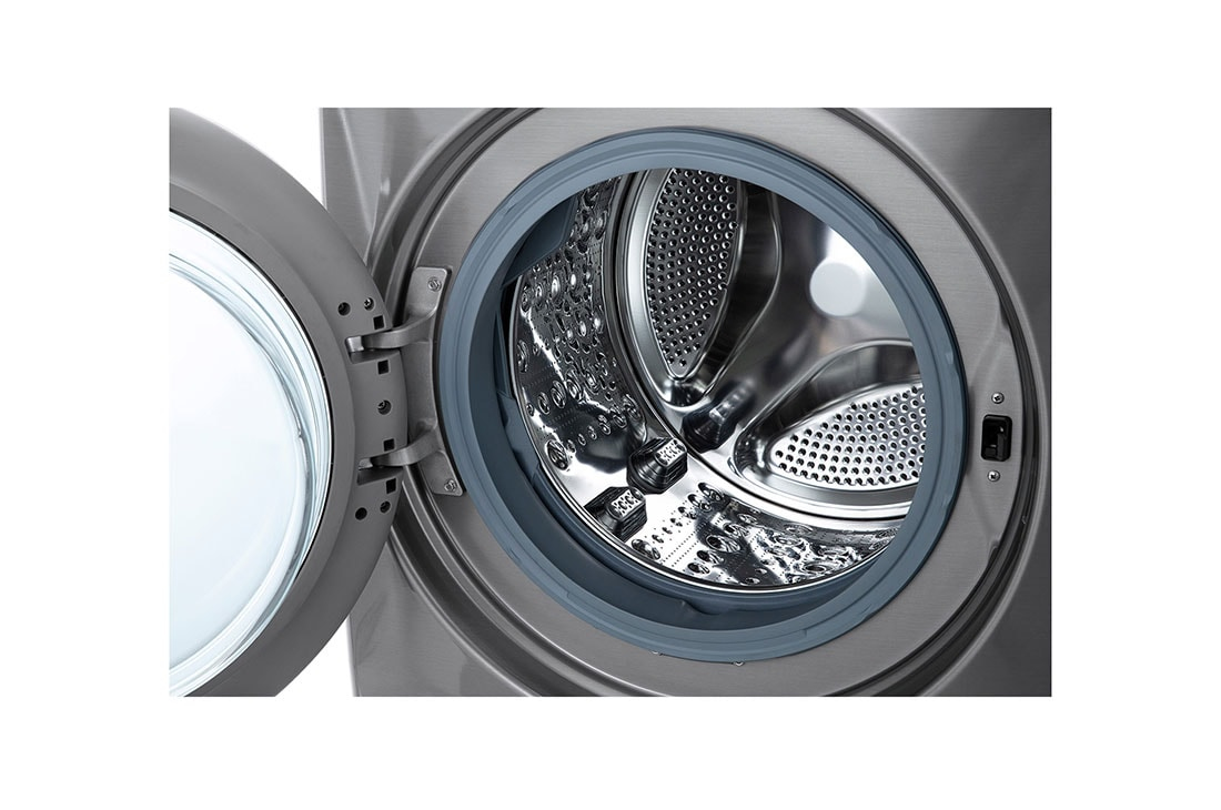 LG F15L9DGD washer dryer Freestanding Front-load Silver, Stainless steel – image 3