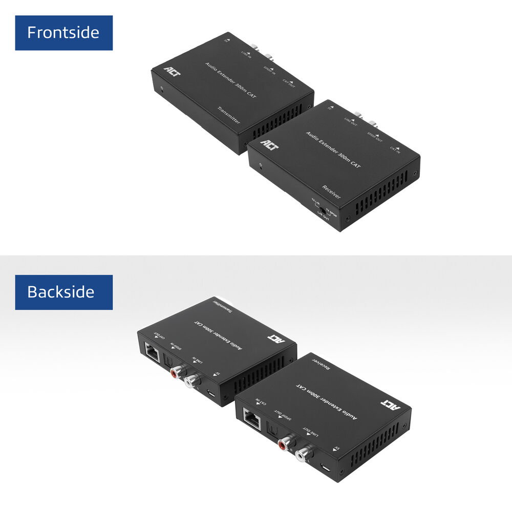 ACT Digital or analog audio extender set over CAT5e/6, with DAC, up to 300 meters – image 3