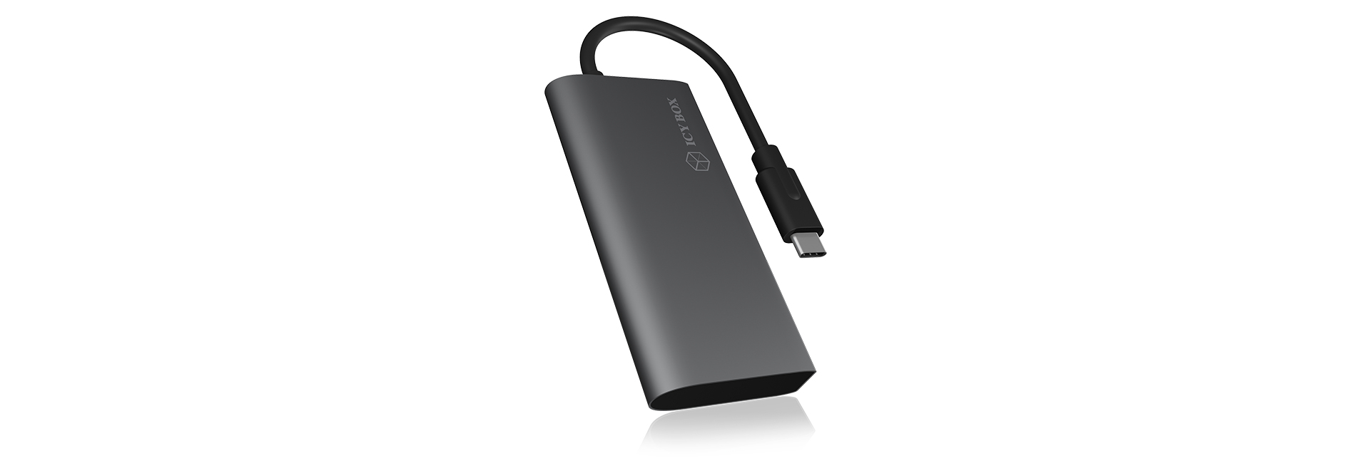 ICY BOX IB-HUB1428-C31 USB 3.2 Gen 2 (3.1 Gen 2) Type-C 10000 Mbit/s Anthracite, Black – image 3