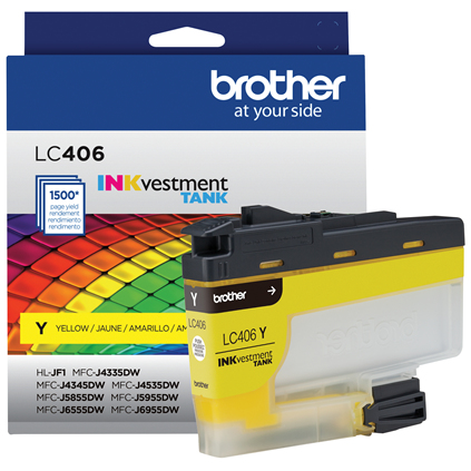 Brother LC406YS ink cartridge 1 pc(s) Original Standard Yield Yellow – image 1