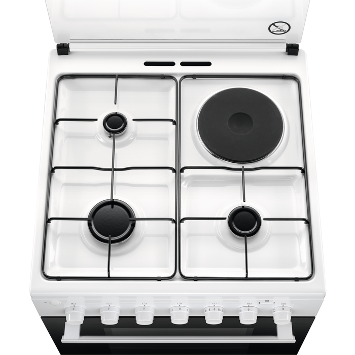 Electrolux EKM60900OW Freestanding cooker Electric/Gas Combi Black, White – image 4