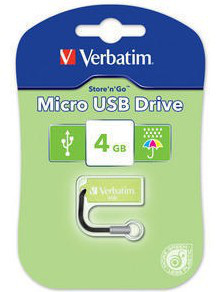 Verbatim Micro USB Drive 4GB - Eucalyptus Green – image 3