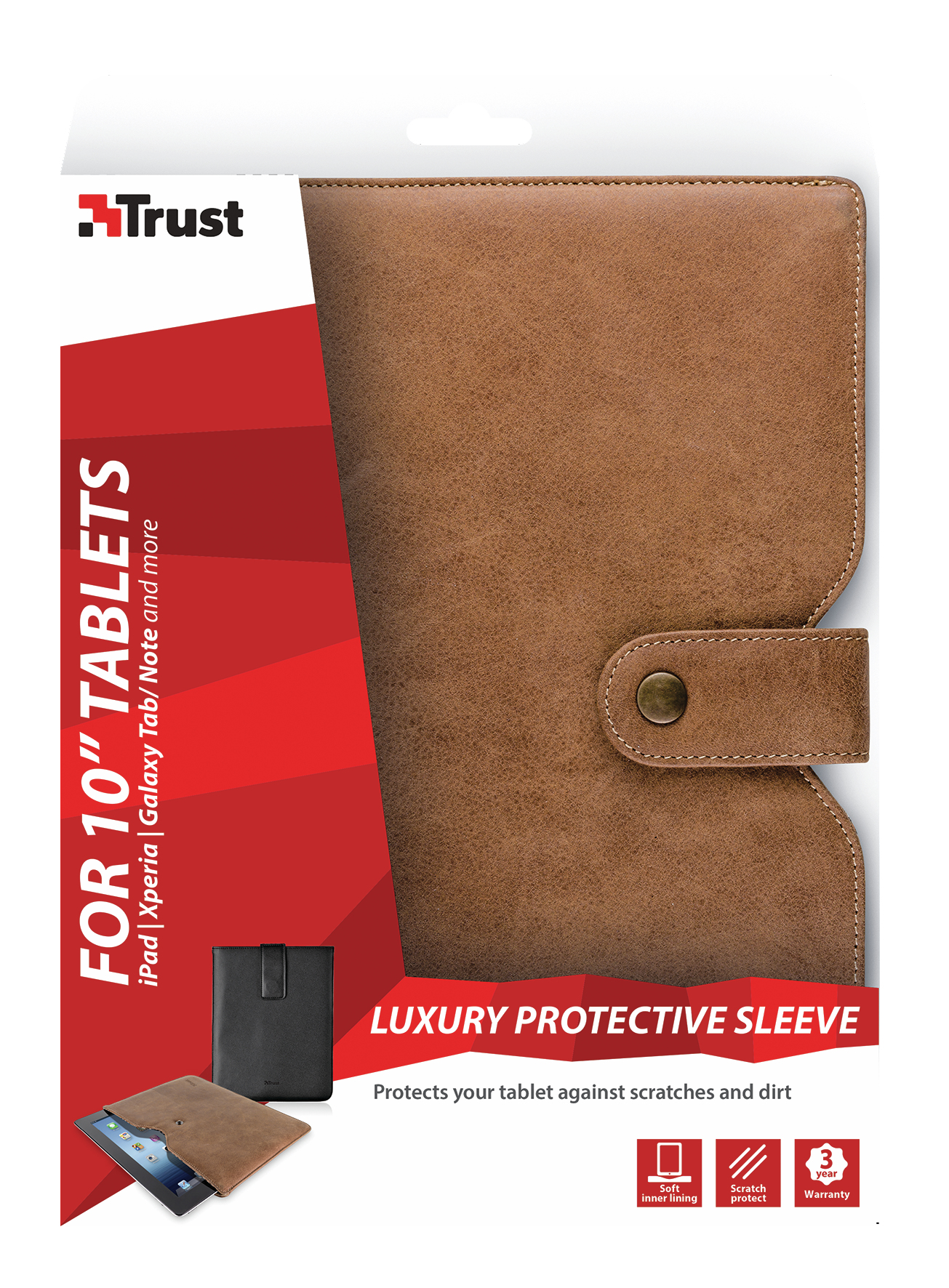 Trust 18658 tablet case Sleeve case Brown – image 2
