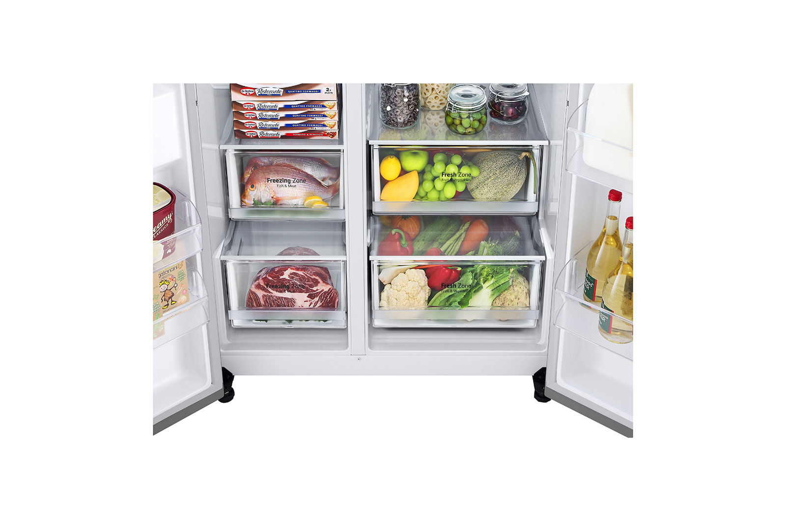 LG GSBV70PZTM side-by-side refrigerator Freestanding – image 6