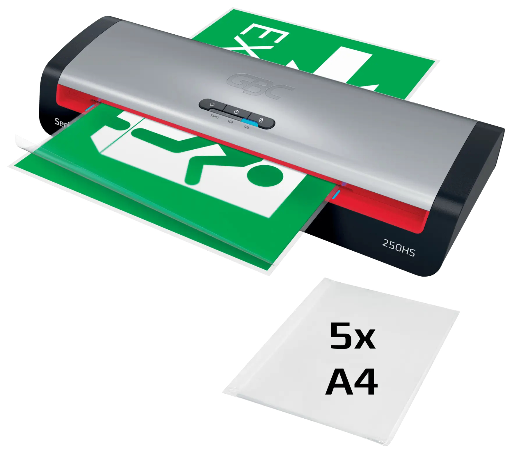 Resim GBC 250HS Sıcak Laminatör 33 cm A3 2 Silindir