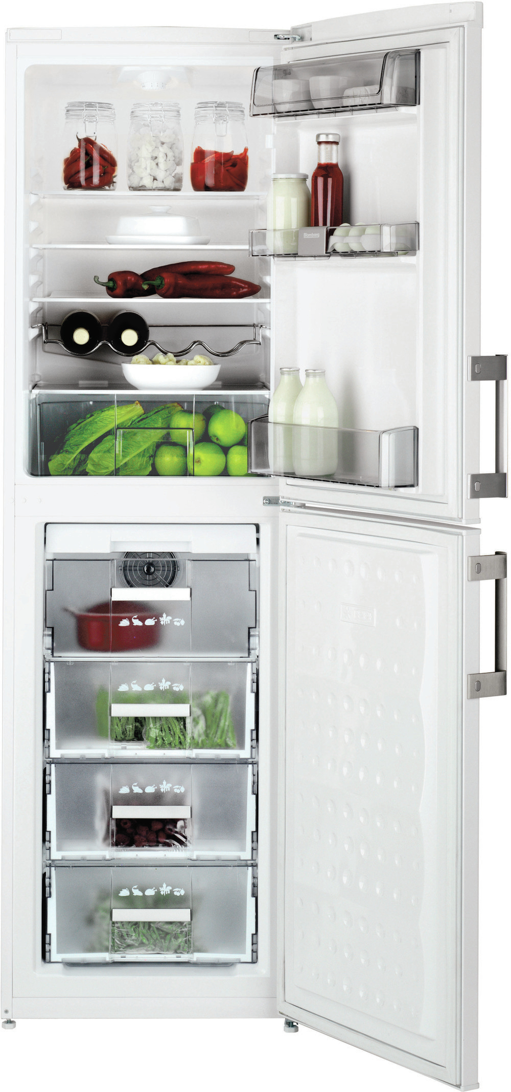 Blomberg KGM9551 55cm wide tall Frost Free Fridge Freezer – image 2