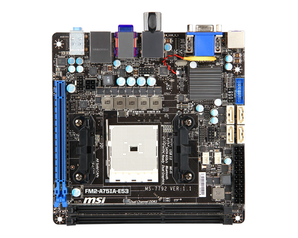 MSI FM2-A75IA-E53 AMD A75 Socket FM2 mini ITX – image 2