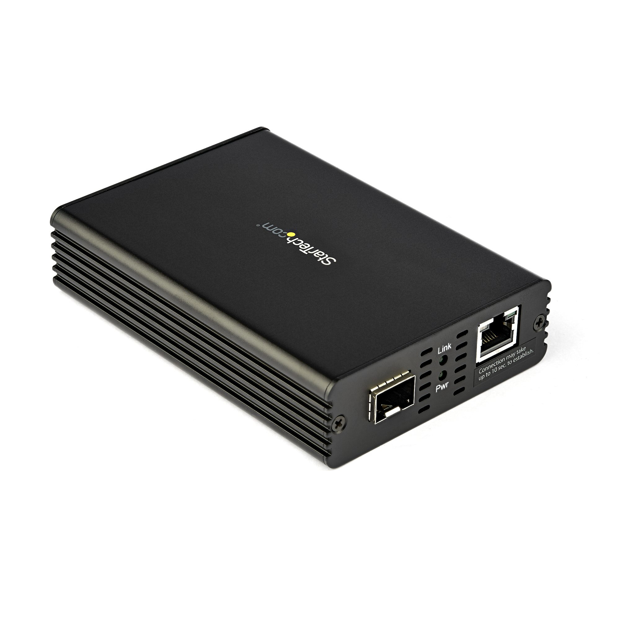 StarTech.com 10GbE Multi-Gigabit Open SFP+ Fiber Media Converter, Standalone 10 Gigabit Ethernet RJ-45 to 10GBASE-T SFP, Single-Mode / Multi-Mode, 9K Jumbo Fram – image 4