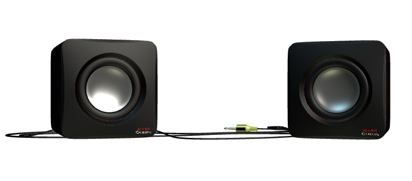 Mars Gaming MAS0 loudspeaker Black Wired