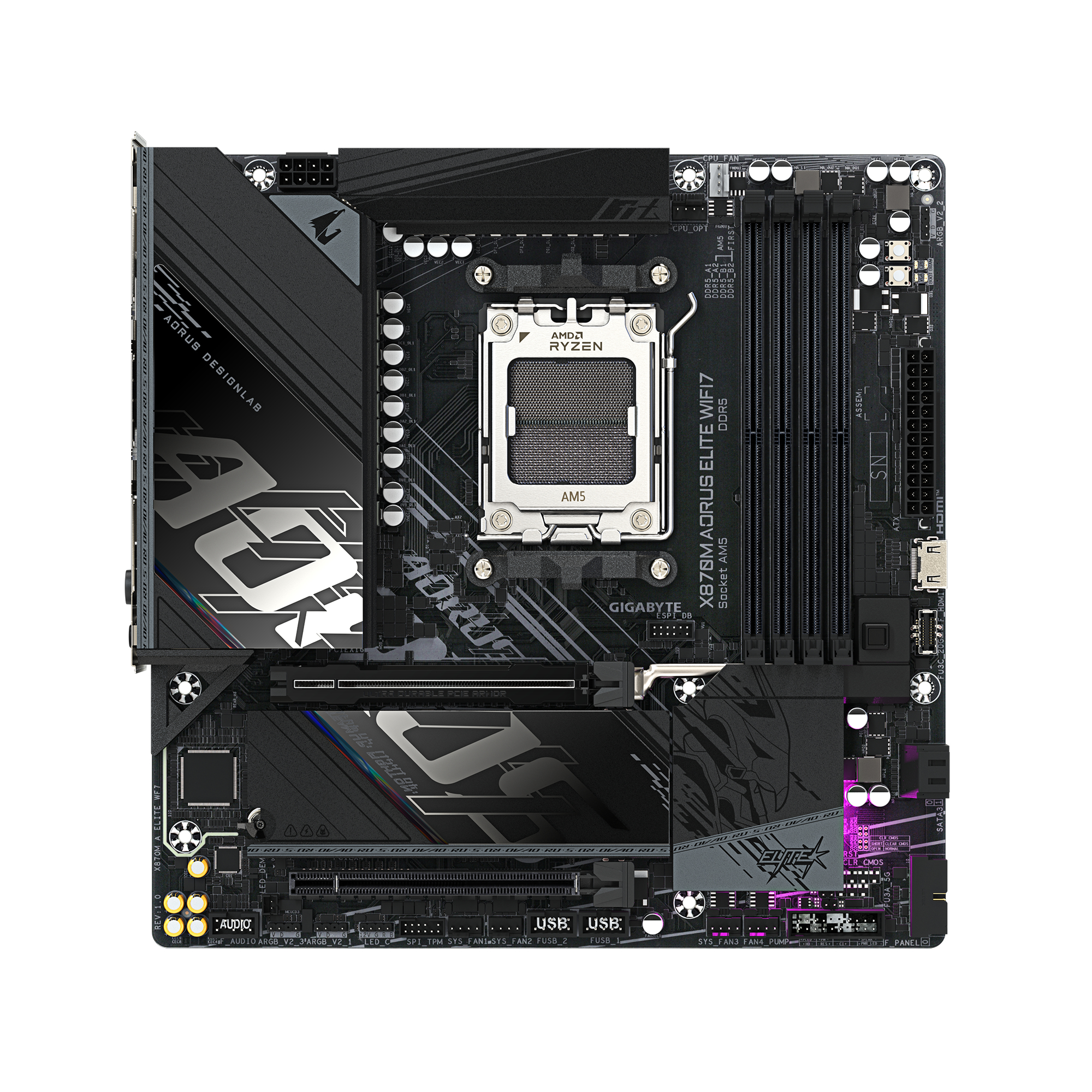 Gigabyte X870M AORUS ELITE WIFI7          (X870,AM5,ATX,DDR