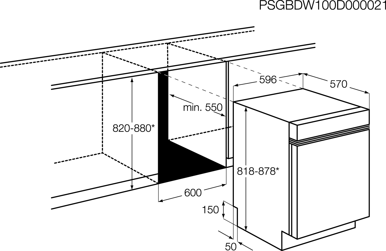 AEG F56302UM0 Semi built-in 13 place settings – image 2