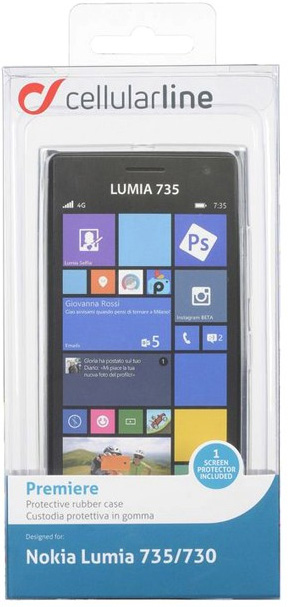 Cellularline PREMIERESPL735 mobile phone case Cover Transparent